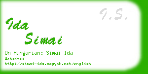 ida simai business card